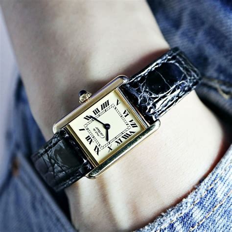 cartier tank watch ladies|vintage cartier tank watch ladies.